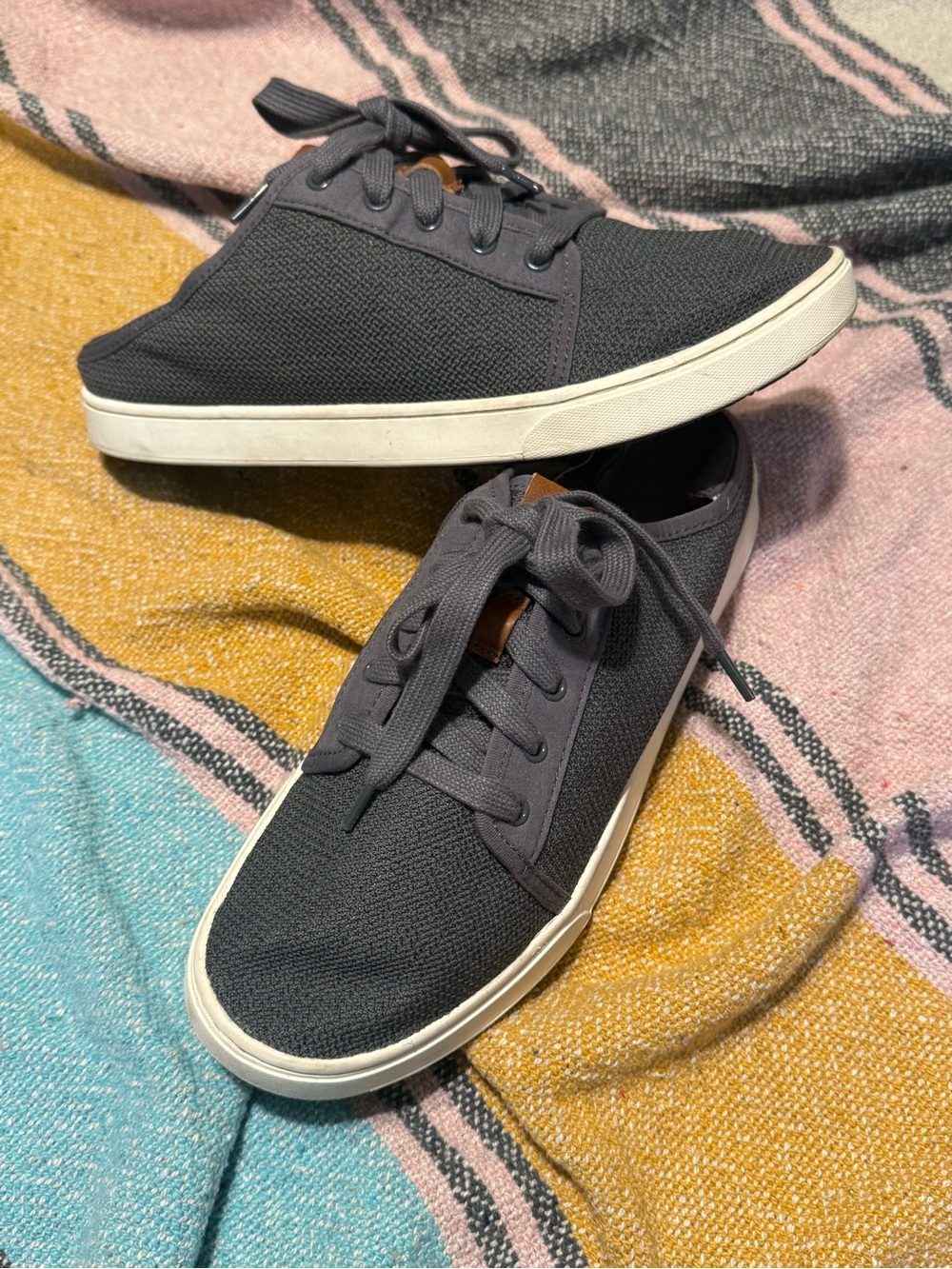 OluKai Women's Low-Top Sneakers in Charcoal